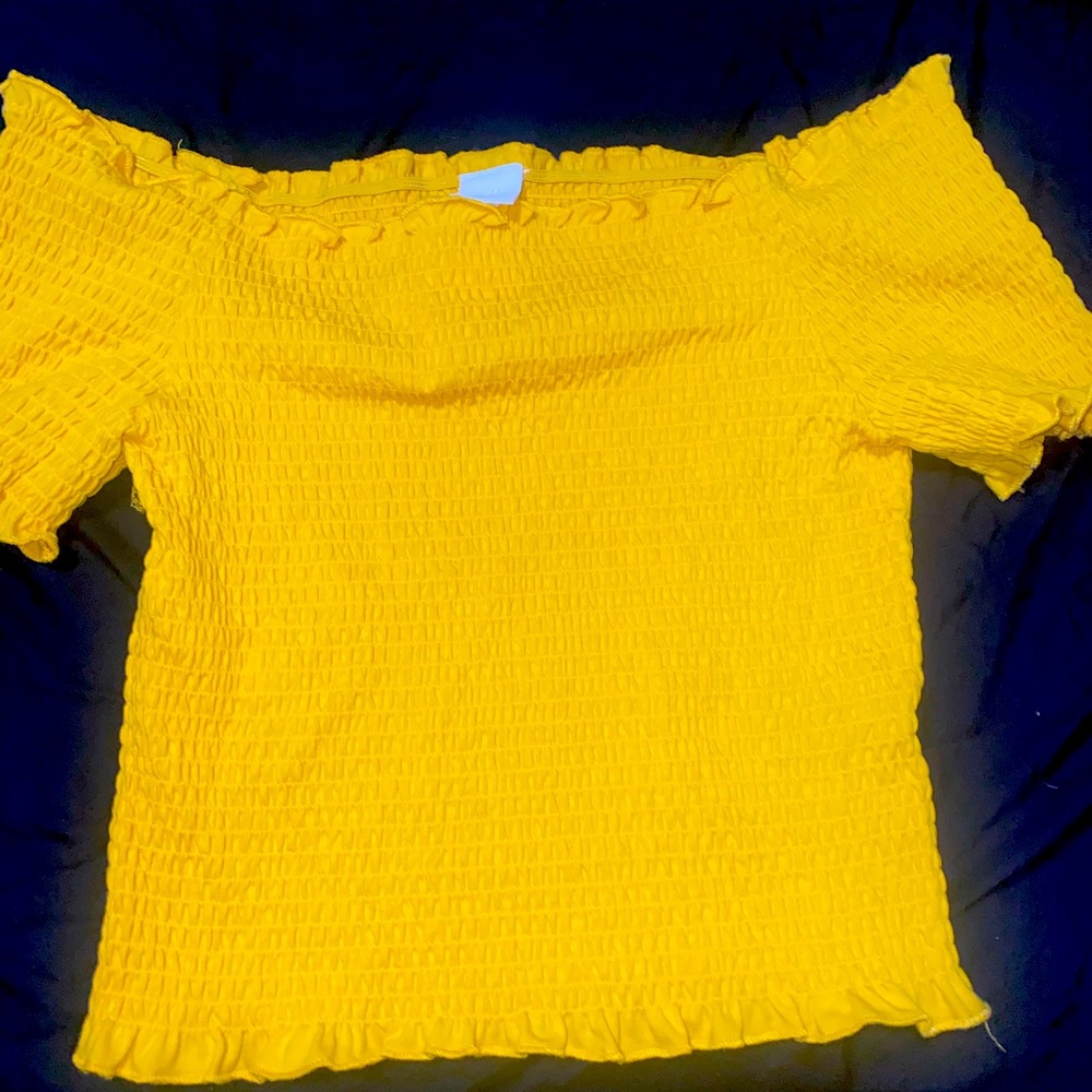 Yellow stretchy top from H&m